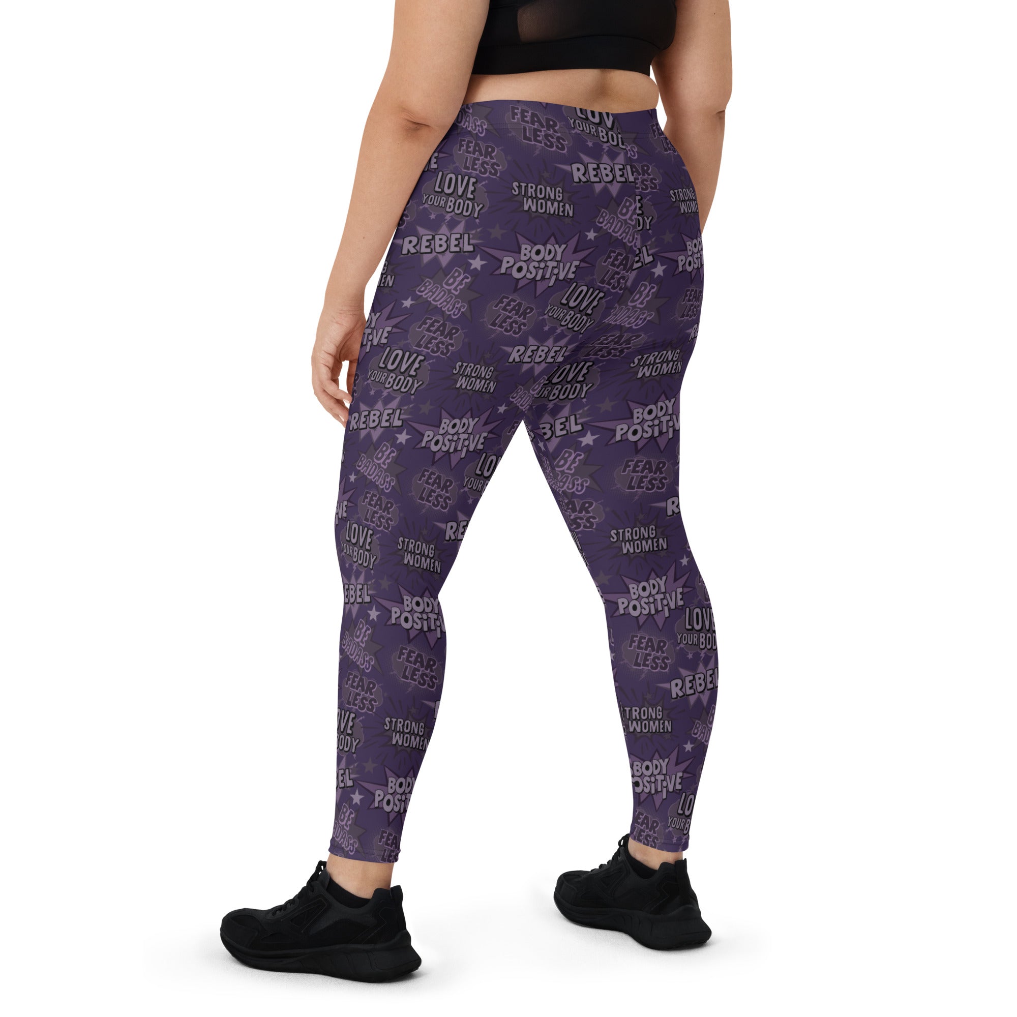 Purple Empower Mid-Waist Leggings